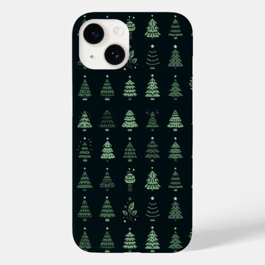Feestelijke Kerstboom iPhone Case / Trendyiphone14 (Achterkant)