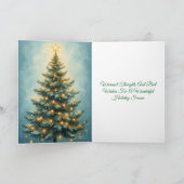 feestelijke kerstboom kaart (Binnen)