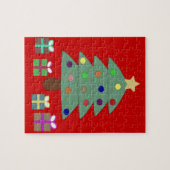 feestelijke kerstboom legpuzzel (Horizontaal)
