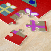 feestelijke kerstboom legpuzzel (Zijkant)