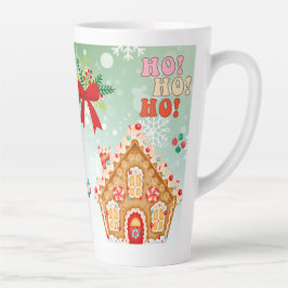 Feestelijke Kerstboom met Gezellige Winterontwerp Latte Mok