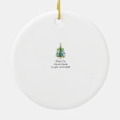 Feestelijke Kerstboom Met Rode Ornamenten (Achterkant)