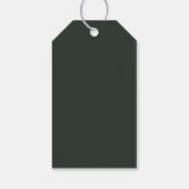 Feestelijke Kerstboom Modern Groen Cadeaulabel (Achterkant)