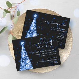 Feestelijke kerstboom Navy Blue Wedding Details Ka Kaart