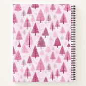 Feestelijke kerstboom patroon recept notitieboek (Achterkant)