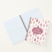 Feestelijke kerstboom patroon recept notitieboek (Binnen)