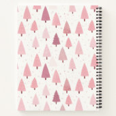 Feestelijke kerstboom patroon recept notitieboek (Achterkant)