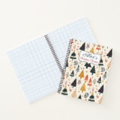 Feestelijke kerstboom patroon recept notitieboek (Binnen)