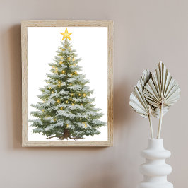 Feestelijke Kerstboom Poster – Kunst aan de Muur
