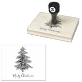 feestelijke kerstboom rubberstempel (Gestempeld)