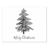 feestelijke kerstboom rubberstempel (Afrduk)