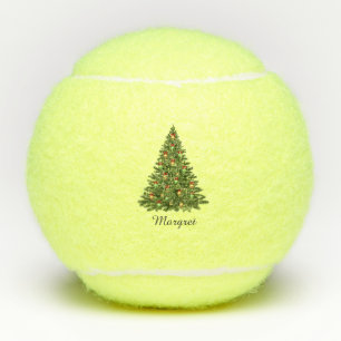 Feestelijke Kerstboom Struik Decoratie Lichtjes Tennisballen