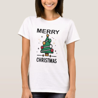 feestelijke kerstboom t-shirt