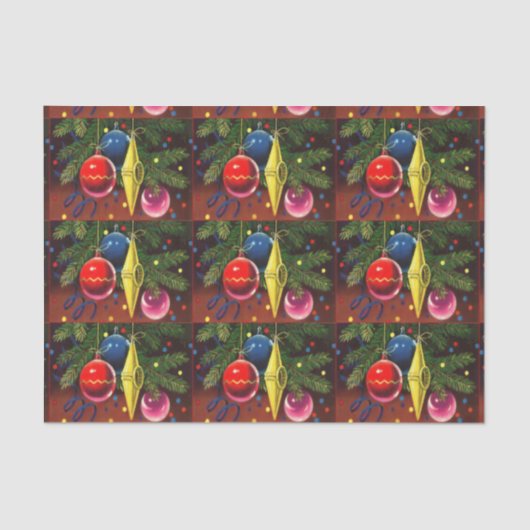 Feestelijke kerstboom Tissue Paper Tissuepapier (Voorkant)