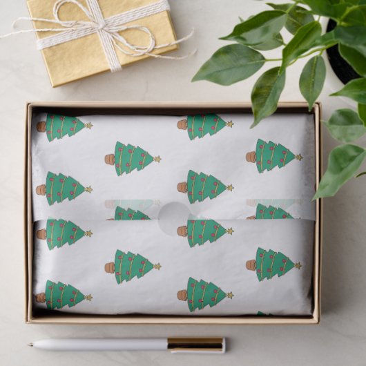 feestelijke kerstboom tissuepapier (Geschenk)