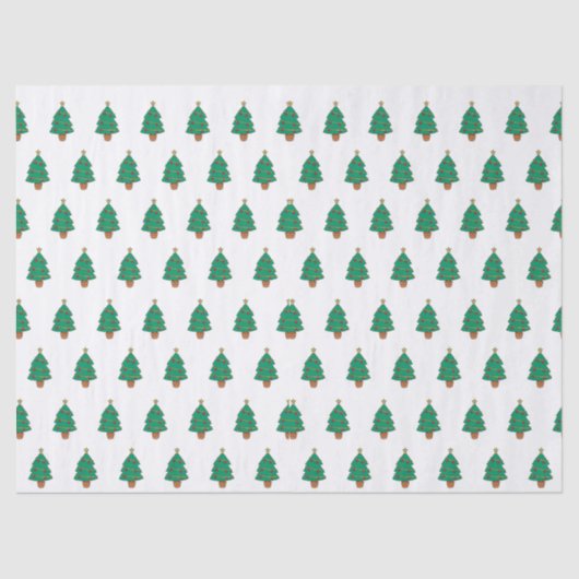 feestelijke kerstboom tissuepapier (Voorkant)