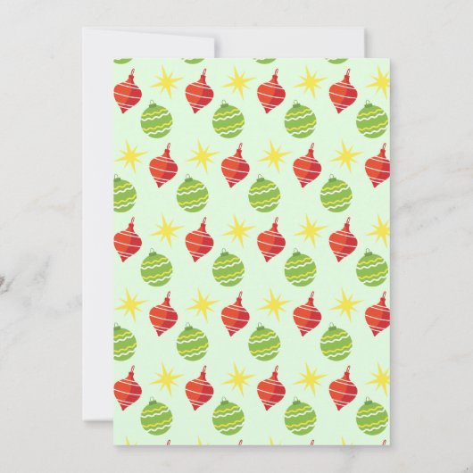 Feestelijke kerstboom vakantie wensen ontwerp (Achterkant)