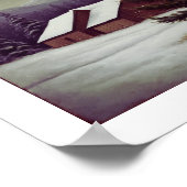 Feestelijke Kerstboom Wall Art Poster (Hoek)