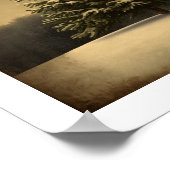 Feestelijke Kerstboom Wall Art Poster (Hoek)