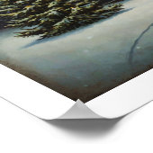 Feestelijke Kerstboom Wall Art Poster (Hoek)