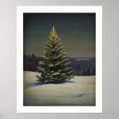 Feestelijke Kerstboom Wall Art Poster (Voorkant)