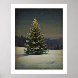 Feestelijke Kerstboom Wall Art Poster
