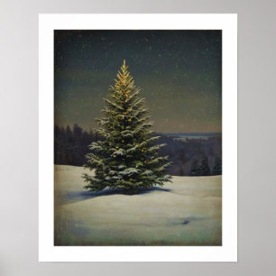 Feestelijke Kerstboom Wall Art Poster