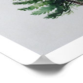 Feestelijke Kerstboom Wall Art Poster (Hoek)