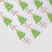 Feestelijke kerstboom Waterverf Tissuepapier (Detail)