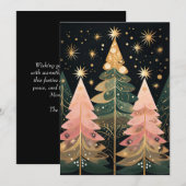 Feestelijke kerstboom Wenskaart Feestdagenkaart (Voorkant / Achterkant)