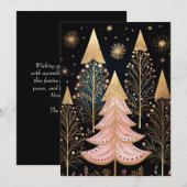 Feestelijke kerstboom Wenskaart Feestdagenkaart (Voorkant / Achterkant)