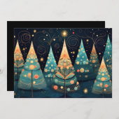 Feestelijke kerstboom Wenskaart Feestdagenkaart (Voorkant / Achterkant)