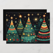 Feestelijke kerstboom Wenskaart Feestdagenkaart (Voorkant / Achterkant)