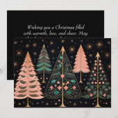 Feestelijke kerstboom Wenskaart Feestdagenkaart (Voorkant / Achterkant)