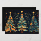 Feestelijke kerstboom Wenskaart Feestdagenkaart (Voorkant / Achterkant)