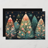 Feestelijke kerstboom Wenskaart Feestdagenkaart (Voorkant / Achterkant)