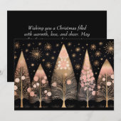 Feestelijke kerstboom Wenskaart Feestdagenkaart (Voorkant / Achterkant)