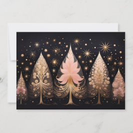 Feestelijke kerstboom Wenskaart Feestdagenkaart