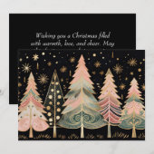 Feestelijke kerstboom Wenskaart Feestdagenkaart (Voorkant / Achterkant)