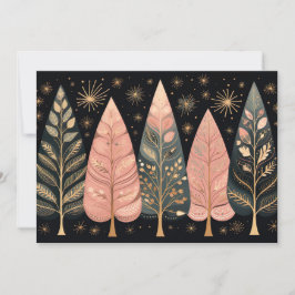 Feestelijke kerstboom Wenskaart Feestdagenkaart