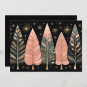 Feestelijke kerstboom Wenskaart Feestdagenkaart (Voorkant / Achterkant)