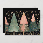 Feestelijke kerstboom Wenskaart Feestdagenkaart (Voorkant / Achterkant)