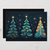 Feestelijke kerstboom Wenskaart Feestdagenkaart (Voorkant / Achterkant)