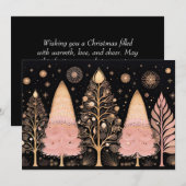 Feestelijke kerstboom Wenskaart Feestdagenkaart (Voorkant / Achterkant)