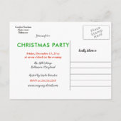 feestelijke kerstboom | Winterfeestdag Aankondigingskaart (Achterkant)