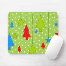 Feestelijke kerstboomprint muismat