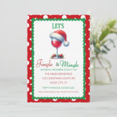 Feestelijke Kerstborrel en Netwerkfeest Kaart (Staand voorkant)