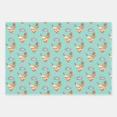 Feestelijke Kerstborrel Kerst Dranken Inpakpapier Vel (Voorkant 2)