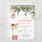 Feestelijke Kerstborrel Uitnodiging (Voorkant)