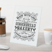 feestelijke kerstbroodbakkerij reclamebord met voetstuk (Insitu)